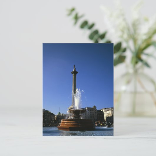 Nelson's Column Trafalgar Square Briefkaart (Staand voorkant)