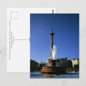 Nelson's Column Trafalgar Square Briefkaart (Voorkant / Achterkant)