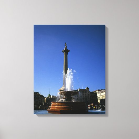Nelson's Column Trafalgar Square Canvas Afdruk (Voorkant)