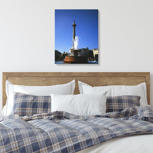 Nelson's Column Trafalgar Square Canvas Afdruk (Insitu (Slaapkamer))