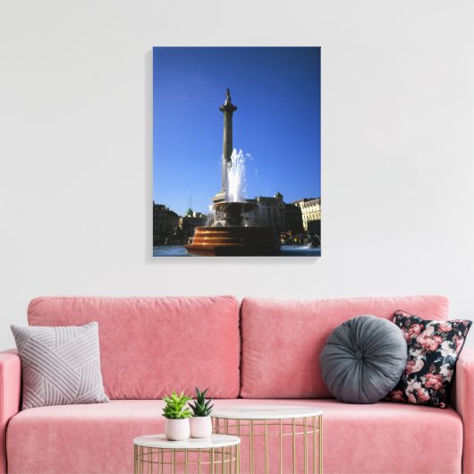 Nelson's Column Trafalgar Square Canvas Afdruk (Insitu (Woonkamer))