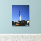 Nelson's Column Trafalgar Square Canvas Afdruk (Insitu (Houten vloer))