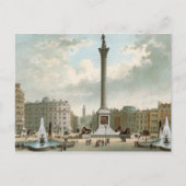 Nelson's Column, Trafalgar Square, Londen Briefkaart (Voorkant)