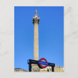 Nelson's Column Trafalgar Square, Londen Verenigd  Briefkaart