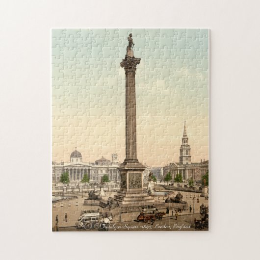 Nelson's Column, Trafalgar Square London Jigzaag Legpuzzel (Verticaal)