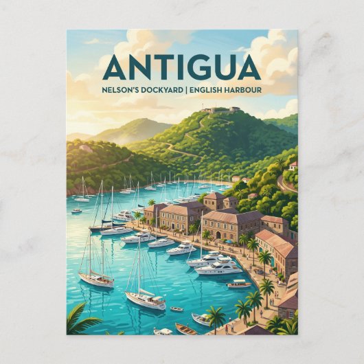 Nelson's Dockyard Antigua en Barbuda Briefkaart (Voorkant)