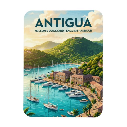 Nelson's Dockyard Antigua en Barbuda Magneet (Verticaal)
