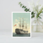 Nelson's HMS Victory Briefkaart (Staand voorkant)