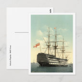 Nelson's HMS Victory Briefkaart (Voorkant / Achterkant)