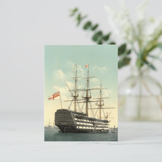 Nelson's HMS Victory Briefkaart (Staand voorkant)