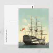 Nelson's HMS Victory Briefkaart (Voorkant / Achterkant)