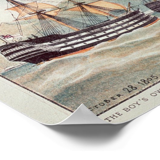 Nelson's signaal op Trafalgar Poster (Hoek)