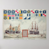 Nelson's signaal op Trafalgar Poster (Voorkant)