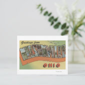 Nelsonville, Ohio - Grote Letter-scènes Briefkaart (Staand voorkant)