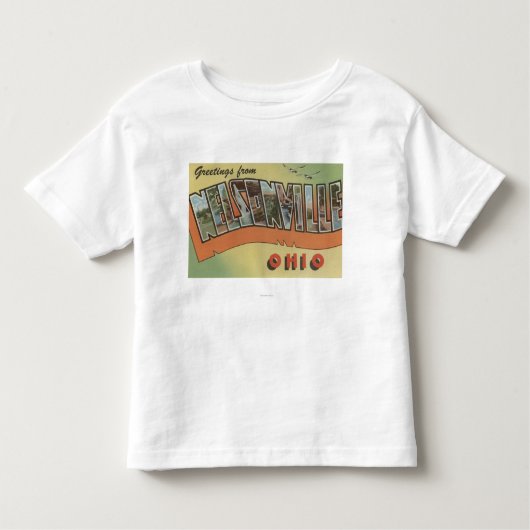 Nelsonville, Ohio - Grote Letter-scènes Kinder Shirts (Voorkant)