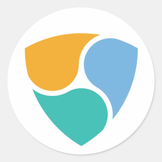 NEM RONDE STICKER (Voorkant)