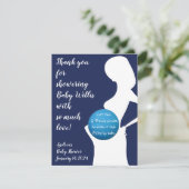 Nemacht en witte zwangere vrouw EOS lippenbalsem Informatiekaartje (Staand voorkant)