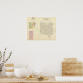 Nemaha Cy en Brock, Nebraska Poster (Keuken)