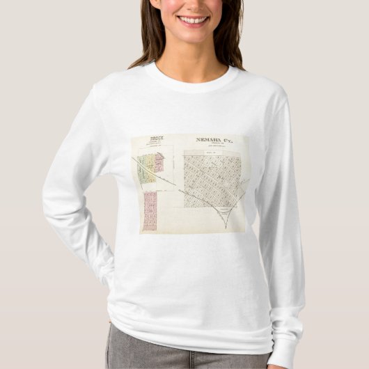 Nemaha Cy en Brock, Nebraska T-shirt (Voorkant)