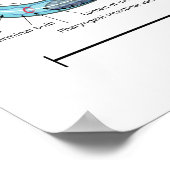 Nematode hermaphrodite Caenorhabditis elegans Poster (Hoek)