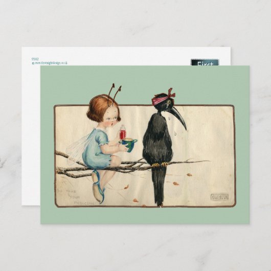 Nemen Uw Geneeskunde Briefkaart (Voorkant / Achterkant)