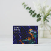 NEMES/cybernetica, mechanische ingenieur, blauw Visitekaartje (Staand voorkant)