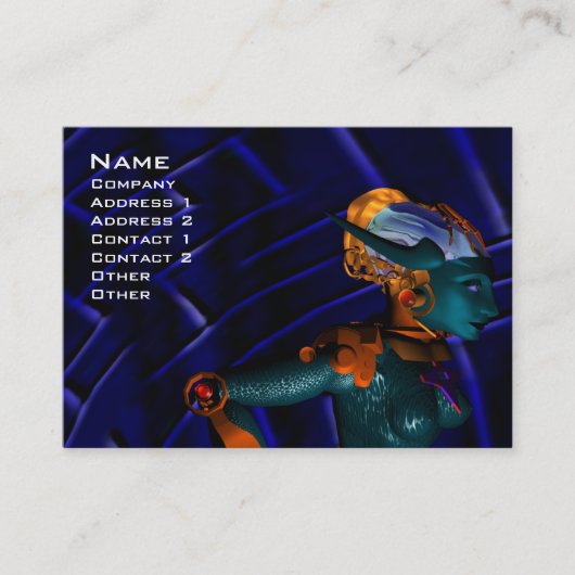 NEMES/cybernetica, mechanische ingenieur, blauw Visitekaartje (Voorkant)