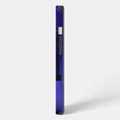 NEMES /HYPER ANDROID,Blauw Sciencefiction Monogram iPhone Hoesje (Linkerkant)