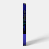 NEMES /HYPER ANDROID,Blauw Sciencefiction Monogram iPhone Hoesje (Linkerkant)