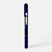 NEMES /HYPER ANDROID, Blauwe Sciencefiction Monogr iPhone 16 Hoesje (Linkerkant)