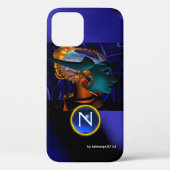 NEMES/HYPER ANDROID, Blue Science Fiction Monogram Case-Mate iPhone Case (Achterkant)