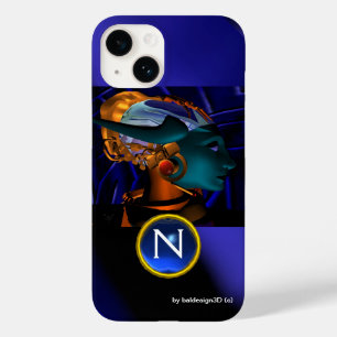 NEMES/HYPER ANDROID, Blue Science Fiction Monogram Case-Mate iPhone 14 Hoesje