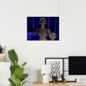 NEMES/HYPER ANDROID MET ANKH POSTER (Thuiskantoor)