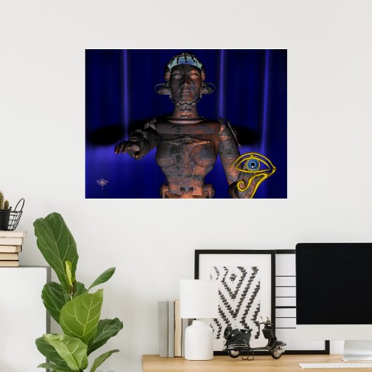NEMES/HYPER ANDROID MET ANKH POSTER (Thuiskantoor)