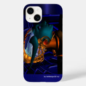 NEMES/HYPER ANDROID PORTRAIT Blue Case-Mate iPhone Case (Achterkant)