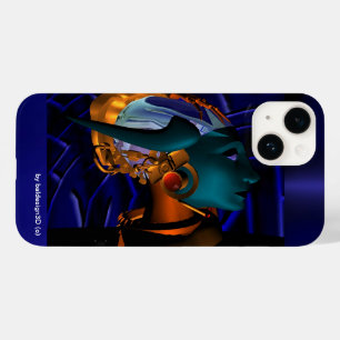 NEMES/HYPER ANDROID PORTRAIT Blue Case-Mate iPhone Case