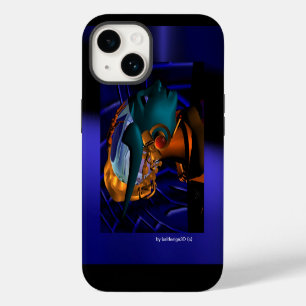 NEMES/HYPER ANDROID PORTRAIT Blue iPhone 14 Hoesje