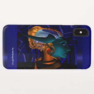 NEMES/HYPER ANDROID PORTRAIT Blue Sci Fi Case-Mate iPhone Case