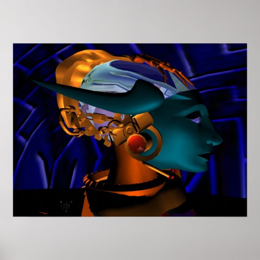 NEMES/HYPER ANDROID PORTRAIT, Science Fiction Poster (Voorkant)