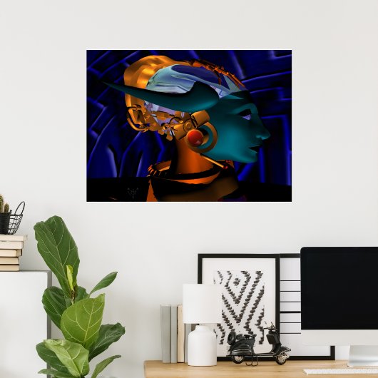 NEMES / HYPER ANDROID PORTRAIT, Sciencefiction Poster (Thuiskantoor)