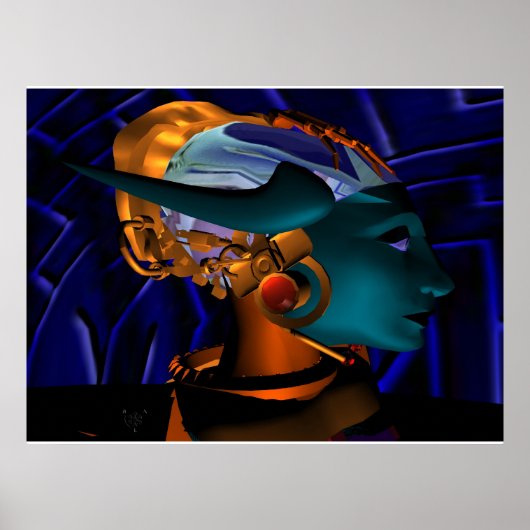 NEMES / HYPER ANDROID PORTRAIT, Sciencefiction Poster (Voorkant)