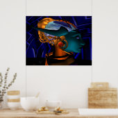 NEMES / HYPER ANDROID PORTRAIT, Sciencefiction Poster (Keuken)