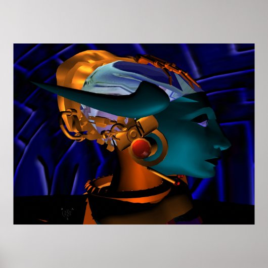 NEMES / HYPER ANDROID PORTRAIT, Sciencefiction Poster (Voorkant)