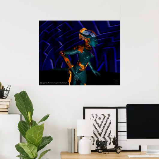 NEMES/HYPER ANDROID, science fition Poster (Thuiskantoor)