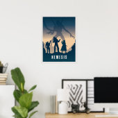 Nemesis Board Game Minimal Travel Style Gaming Poster (Thuiskantoor)