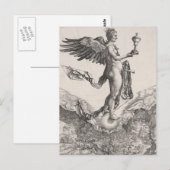 Nemesis, gegraveerd door Albrecht Durer Briefkaart (Voorkant / Achterkant)