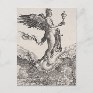 Nemesis, gegraveerd door Albrecht Durer Briefkaart