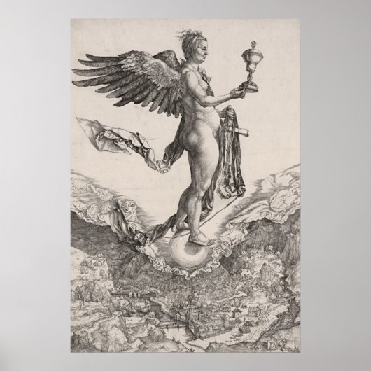Nemesis, gegraveerd door Albrecht Durer Poster (Voorkant)