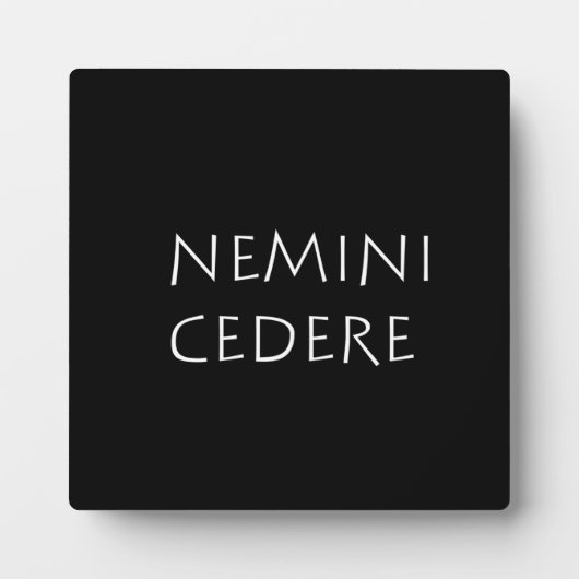 Nemini cedere fotoplaat (Voorkant)