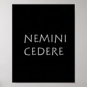 Nemini cedere poster (Voorkant)